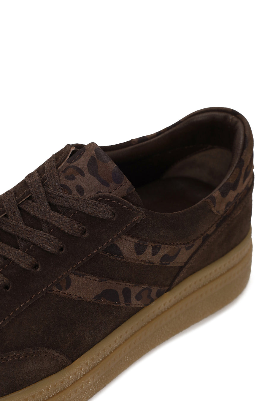Kadın Kahverengi Bağcıklı Süet Deri Sneaker