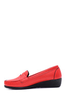 Women's Red Wedge Heeled Loafer | Derimod