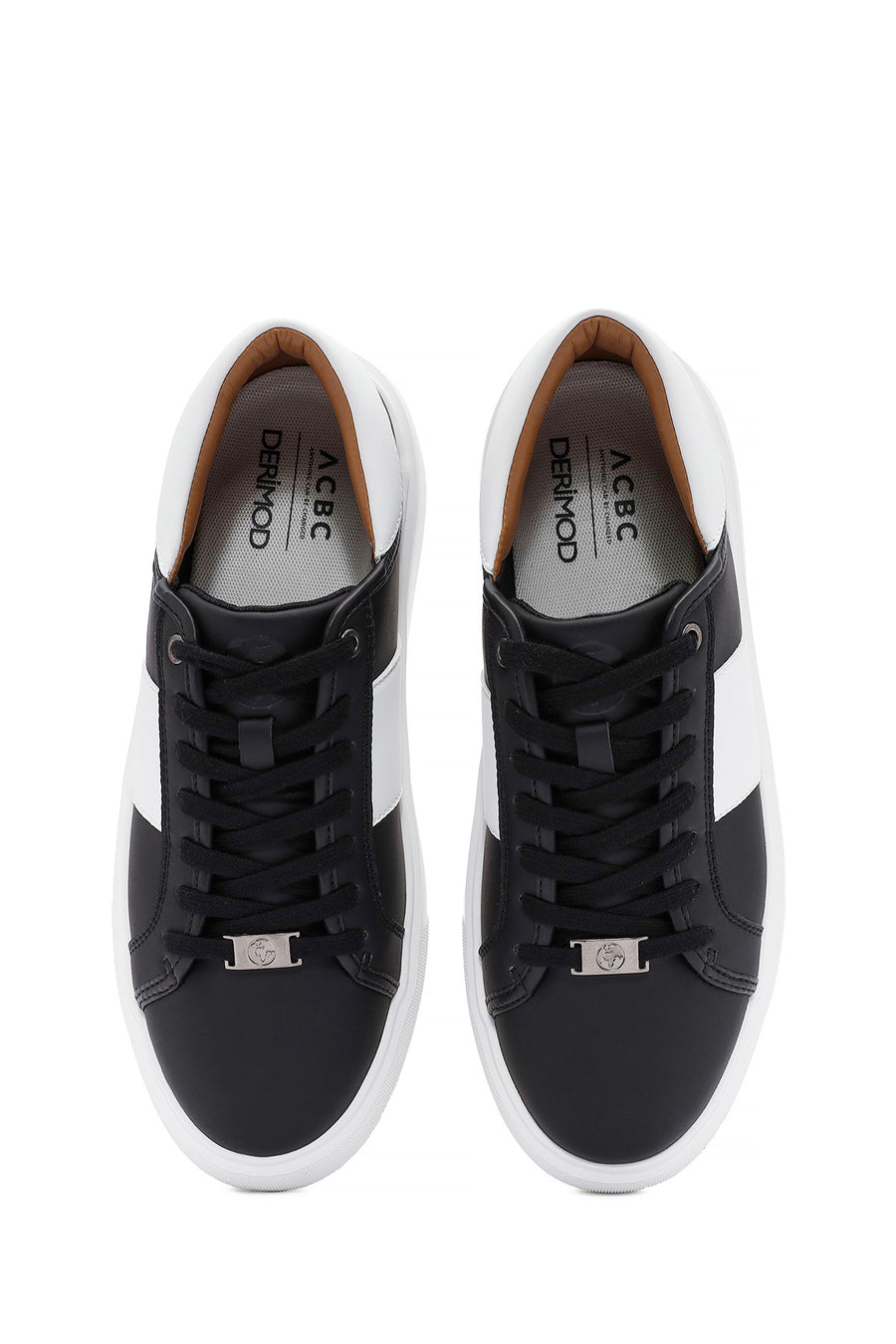 ACBC x Derimod Men's Black Lace-Up Sneakers