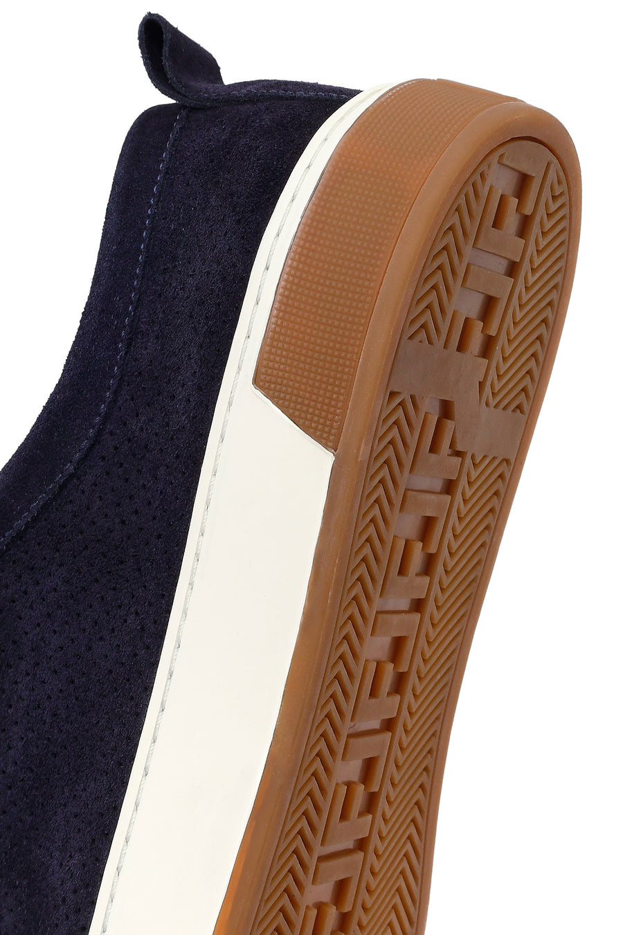 Erkek Lacivert Bağcıklı Süet Deri Sneaker