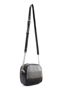 Women's Black Long Strap Stone Cross Bag | Derimod