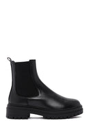 Women's Black Zipper Detail Chelsea Boots | Derimod