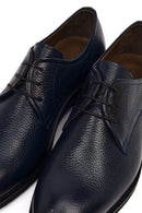 Men's Navy Blue Lace-up Leather Casual Shoes | Derimod