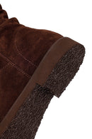 Woman Brown Suede Boots | Derimod