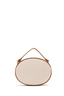 Women's Beige Fabric Crossbody Bag | Derimod