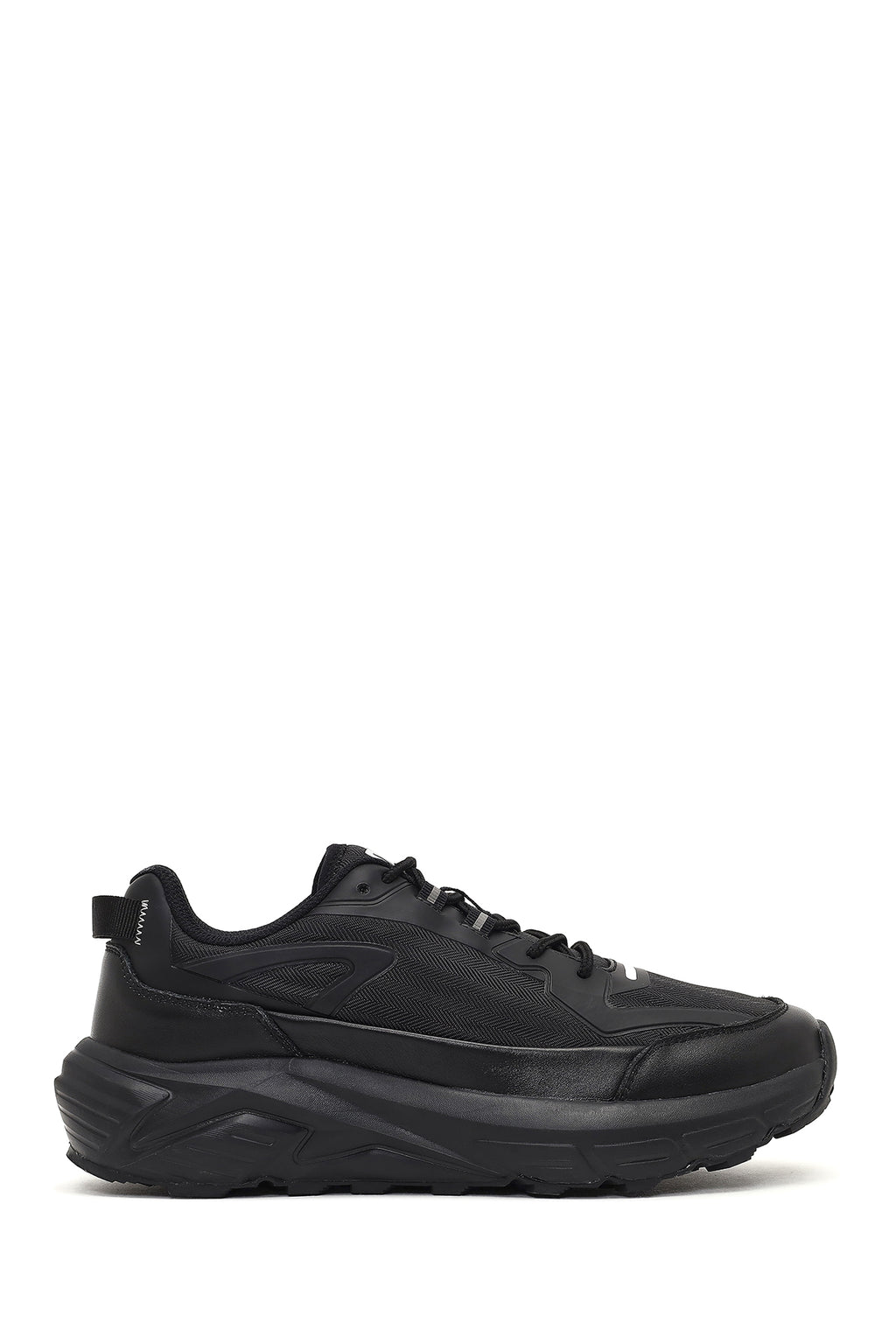 Derimod Studio Erkek Siyah Bağcıklı Kalın Tabanlı Sneaker
