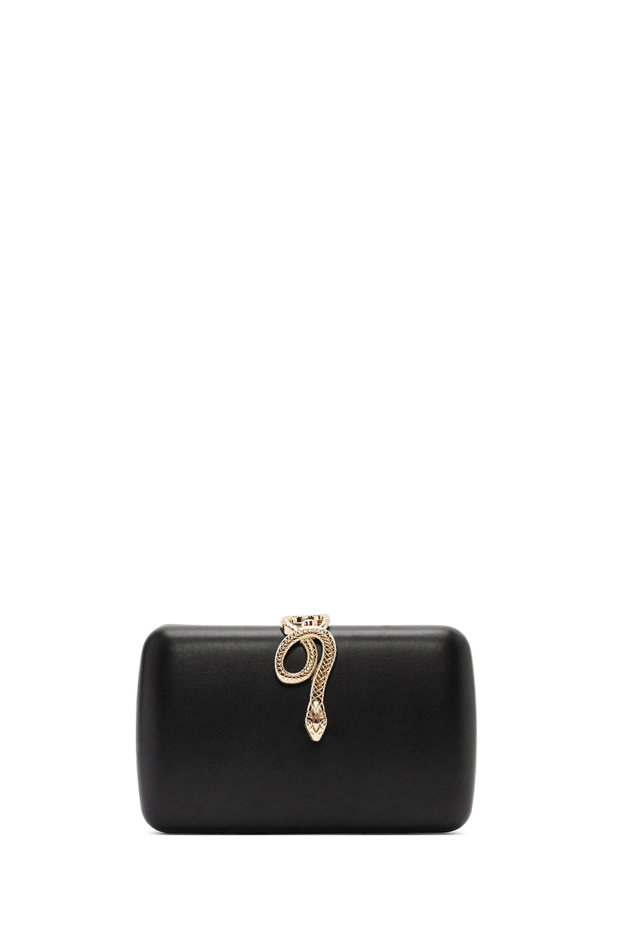 Women's Black Accessory Detailed Long Chain Strap Mini Clutch Bag