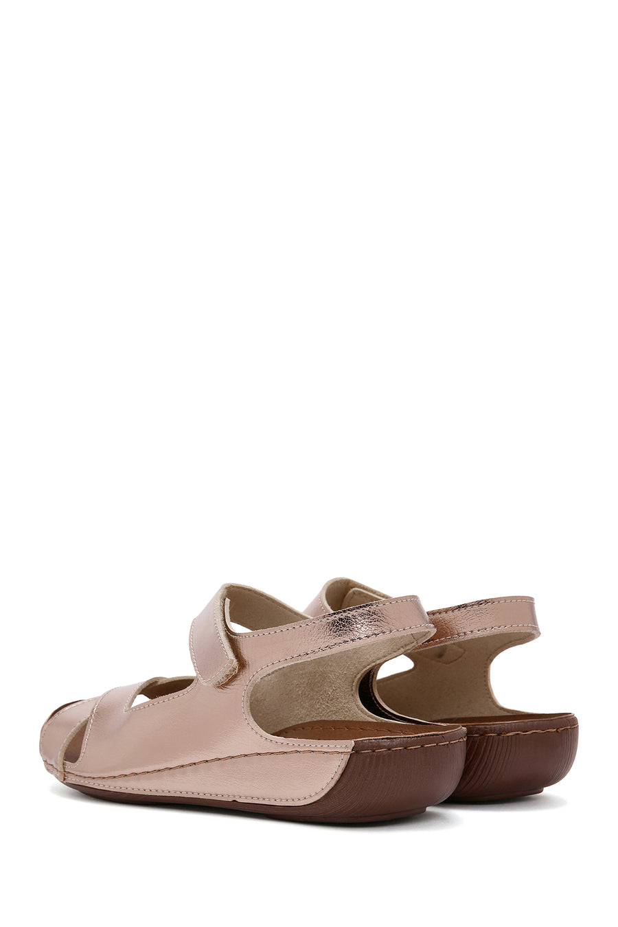 Kadın Bronz Bantlı Comfort Sandalet