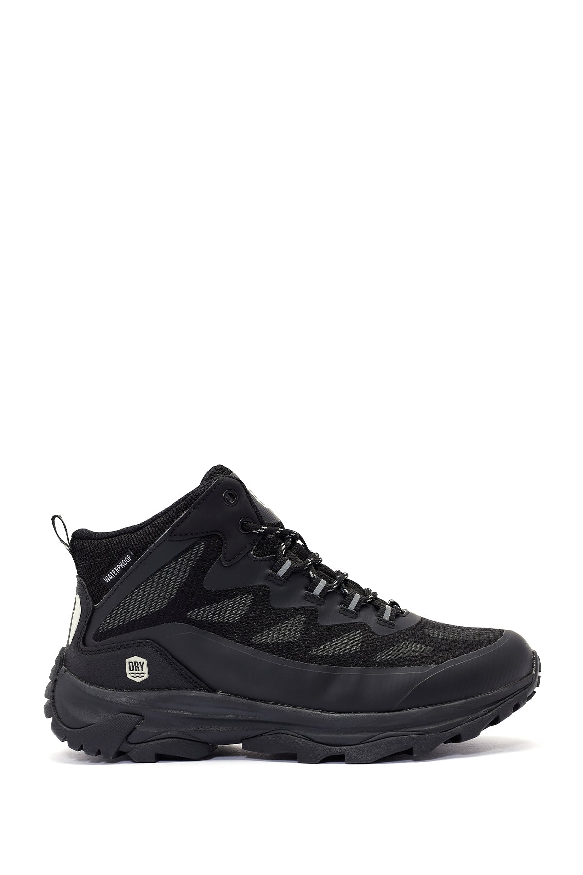 Derimod Dry Male Black Thick-Soled Lace-Up Waterproof Outdoor Boots WM68002455 | Derimod