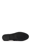 Women's Black Leather Loafer | Derimod