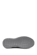 Men's Grey Lace-Up Thick-Sole Sneakers | Derimod