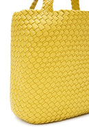 Women's Yellow Long Strap Knitted Shoulder Bag | Derimod