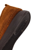Woman Tan Thick-Soled Suede Comfort Loafer | Derimod