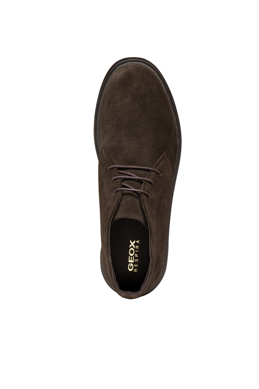 Geox Men's Brown Massimiano Lace-Up Suede Leather Boots