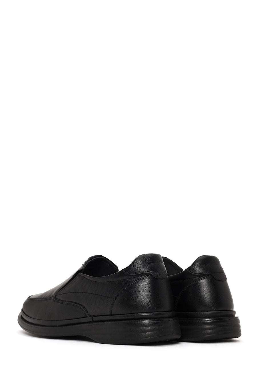 Male Black Leather Comfort Loafer