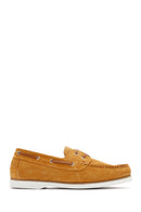 Men's Yellow Suede Leather Casual Shoes | Derimod