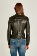 Eva Women's Leather Jacket | Derimod