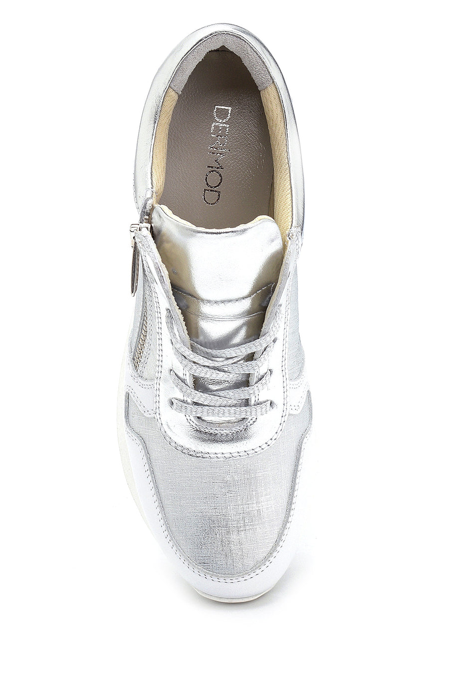Women's Leather Zipper Detailed Sneaker