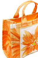 Woman Yellow Long Strap Printed Shoulder Bag | Derimod