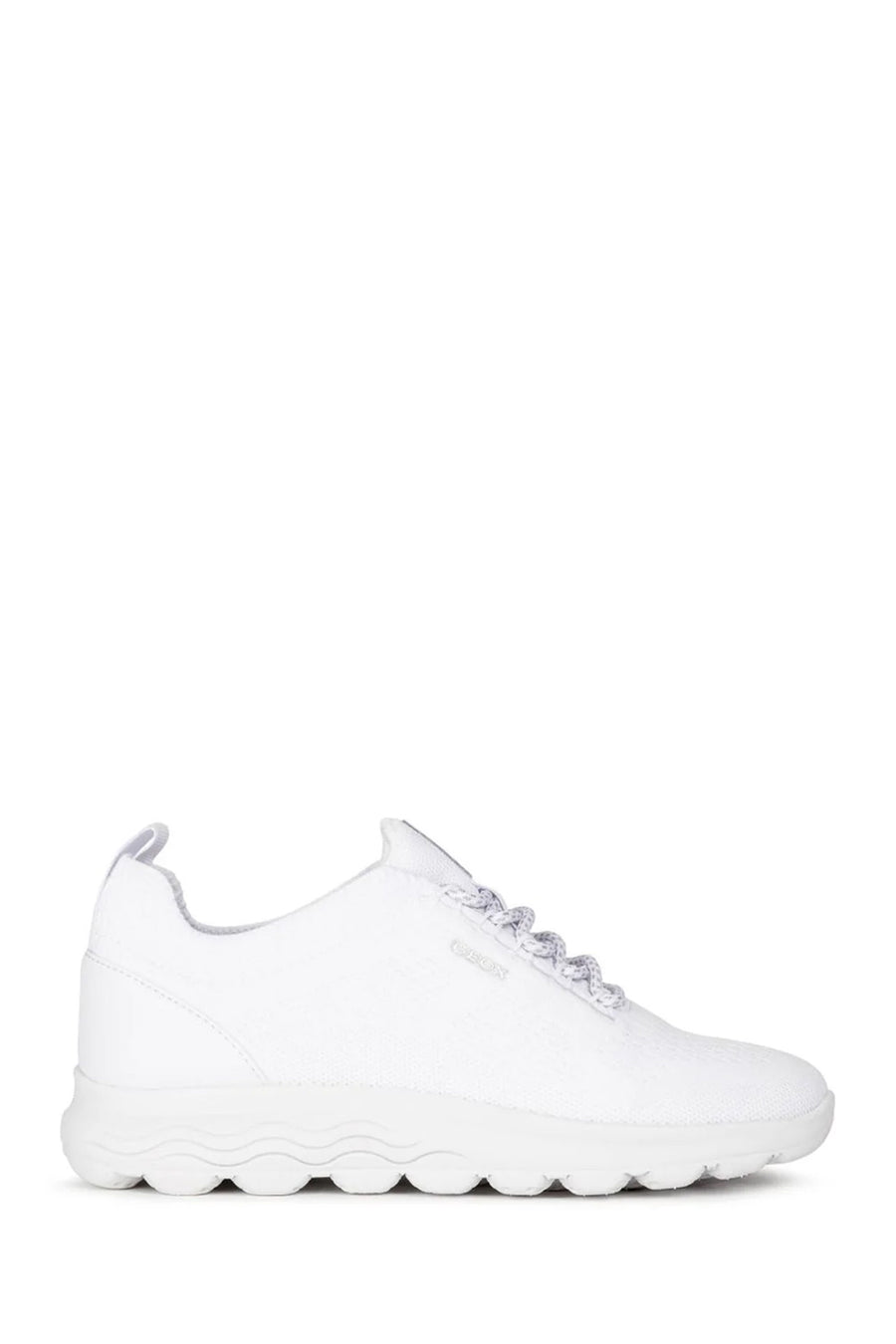 Geox Women's White Spherica Lace-Up Leather Sneaker D15NUA0006KC1000 | Derimod