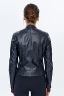 Aida Women's Leather Jacket | Derimod