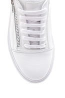 Men's Leather Zipper Detailed Sneaker | Derimod