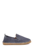 Men's Gray Suede Leather Espadrilles | Derimod
