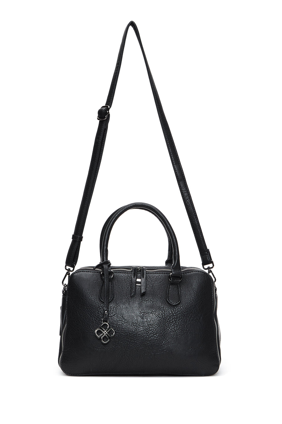 Women's Black Long Strap Shoulder Bag