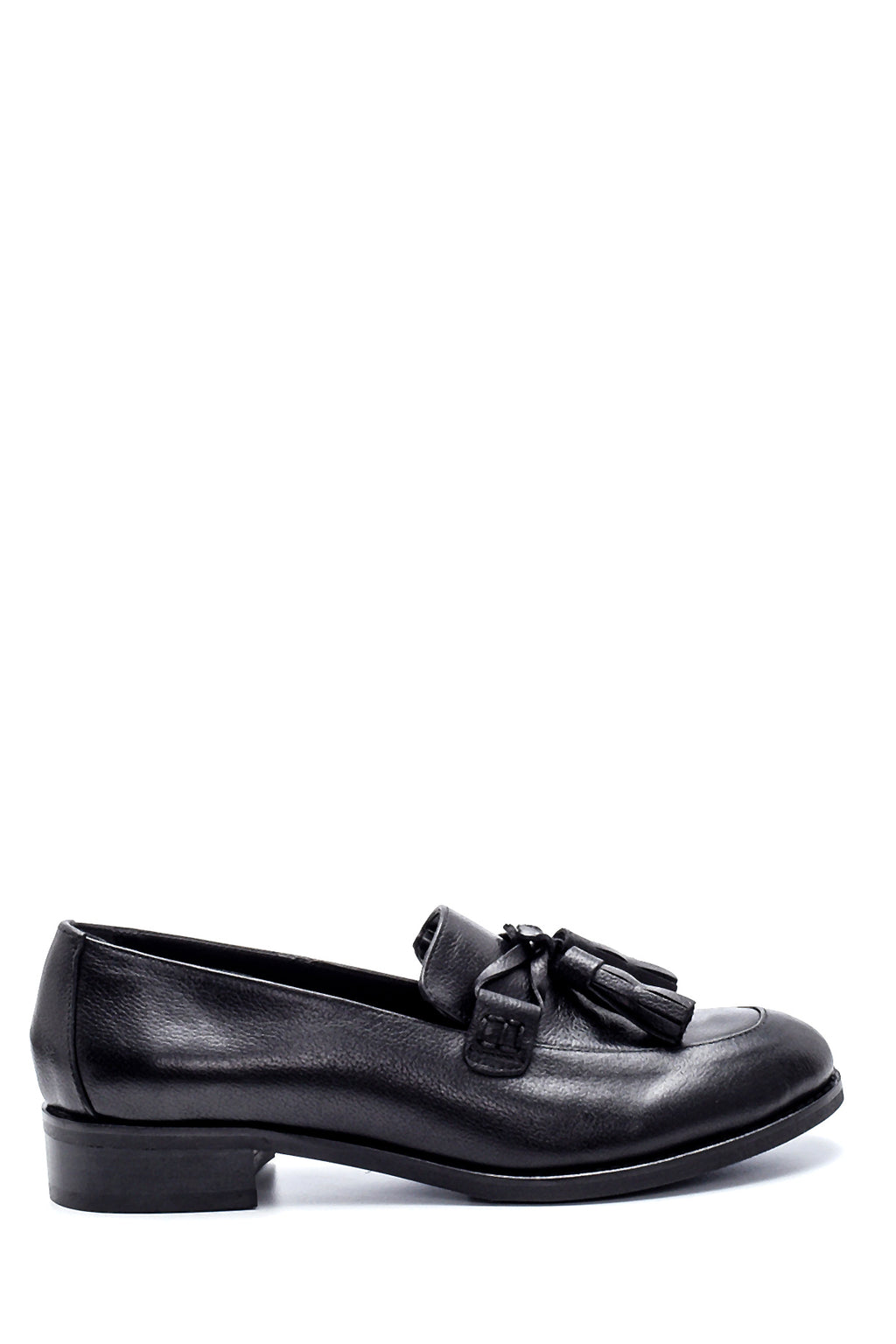 Kadın Deri Püskül Detaylı Loafer