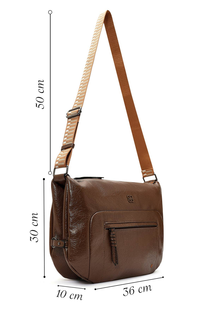 Women's Brown Long Strap Shoulder Bag