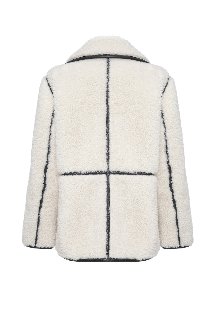Valley Women's Beige Double Breasted Teddy Coat