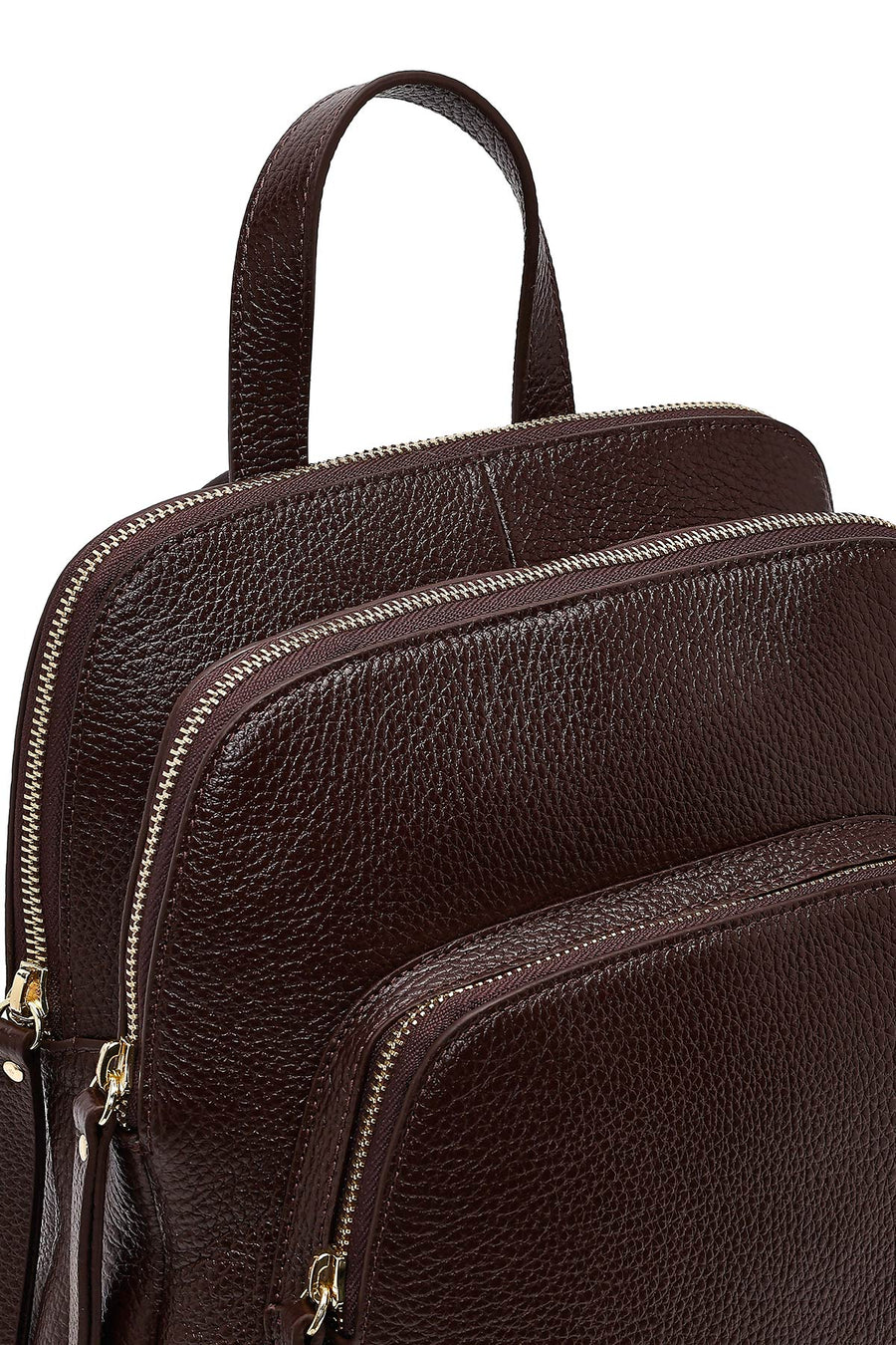Women's Brown Leather Backpack