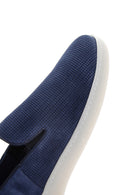 Men's Navy Blue Leather Loafer | Derimod