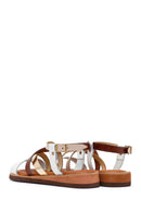 Woman Multicolored Ankle-Buckle Leather Bodrum Sandal | Derimod