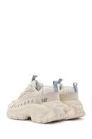 Caterpillar Women's Beige Intruder Essential Lace-Up Suede Leather Sneaker | Derimod