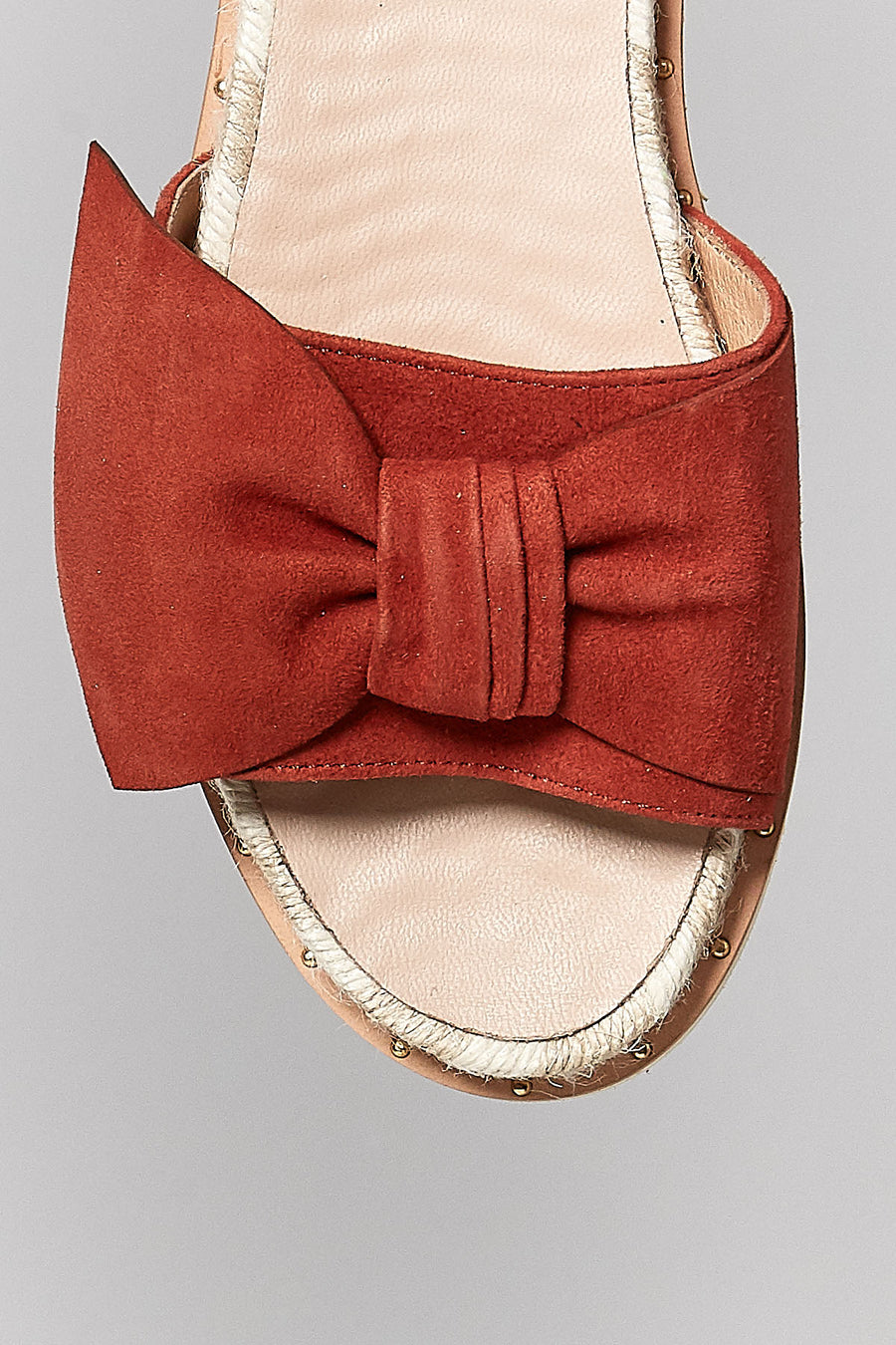 Orange Women's Suede Slippers