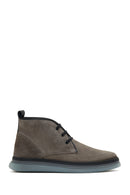 Men's Gray Leather Boots | Derimod