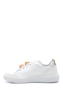 Women's White Leather Chain Sneaker | Derimod