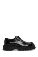 Women's Black Lace-Up Leather Masculine Shoes | Derimod