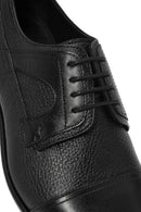 Erkek Siyah Bağcıklı Deri Klasik Ayakkabı | Derimod