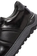 Men's Black Lace-up Leather Sneaker | Derimod