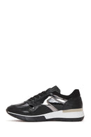 Women's Black Leather Sneaker | Derimod