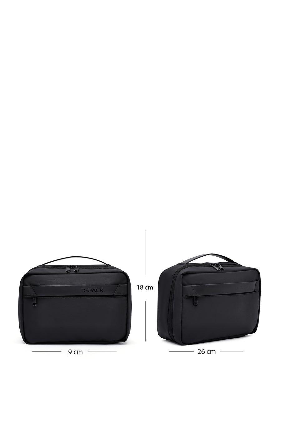 D-Pack Erkek Siyah Kumaş El Çantası