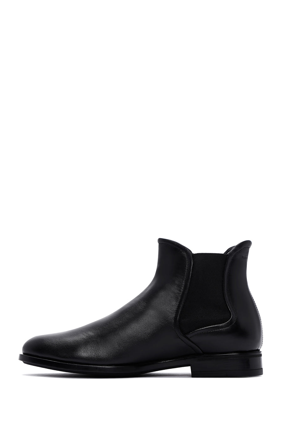 Men's Black Leather Chelsea Boots