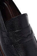 Men's Black Leather Casual Loafer | Derimod