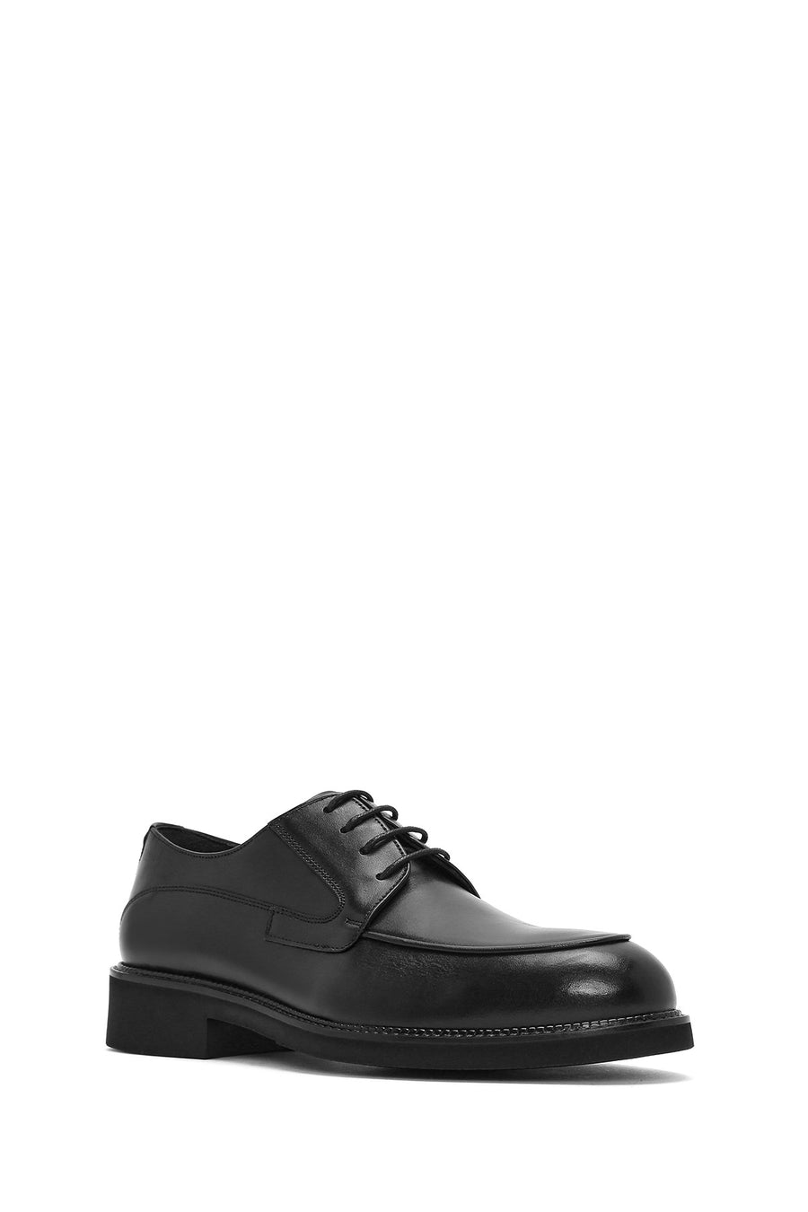 
Men's Black Lace-Up Leather Classic Shoes
