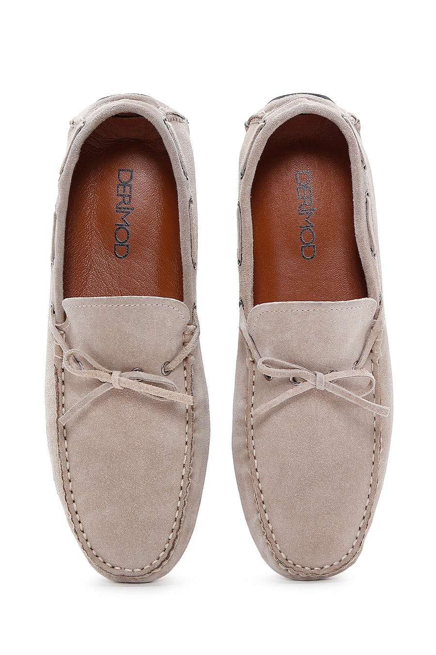 Erkek Vizon Süet Deri Casual Loafer