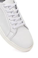 Erkek Beyaz Bağcıklı Kalın Tabanlı Deri Sneaker | Derimod