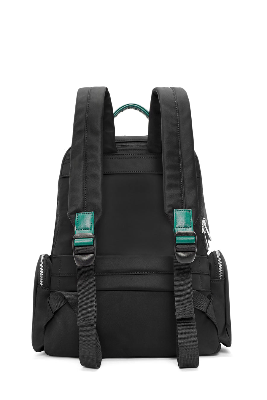 Women's Black Fabric Backpack