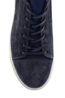 Erkek Mavi Süet Deri Sneaker | Derimod